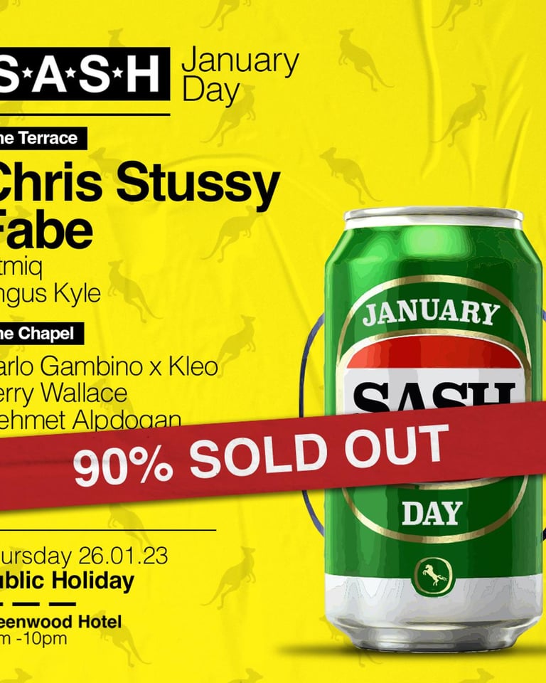 S.A.S.H January Day Chris Stussy Fabe 26th January