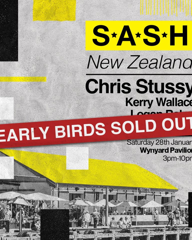 S.A.S.H New Zealand Launch Party Chris Stussy 28th January